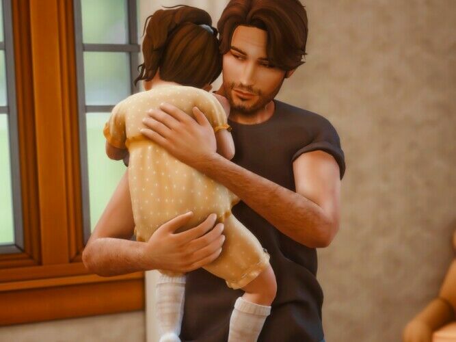 sims 4 cc father daughter day pose pack at katverse 3