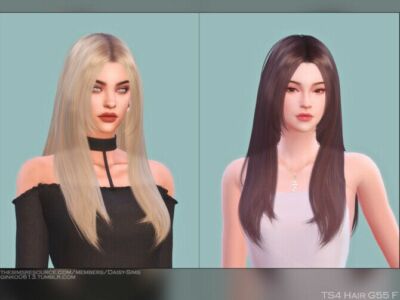 Female Hair G55 By Daisy-Sims Sims 4 CC