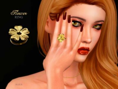 Flower Ring By Suzue Sims 4 CC