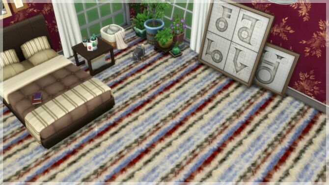 sims 4 cc fluffy stripes carpets at annetts sims 4 welt 2