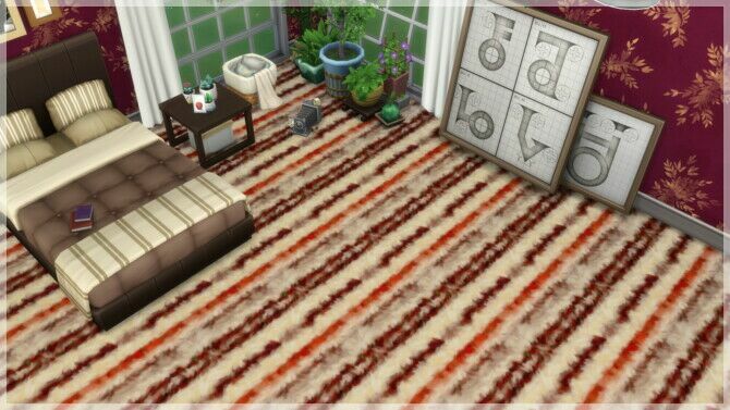 sims 4 cc fluffy stripes carpets at annetts sims 4 welt 4