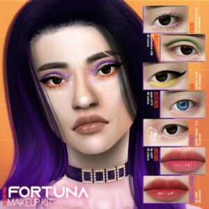 Fortuna Makeup KIT At Praline Sims Sims 4 CC