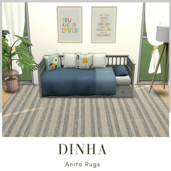 Anita Rugs By Dinha Gamer Sims 4 CC