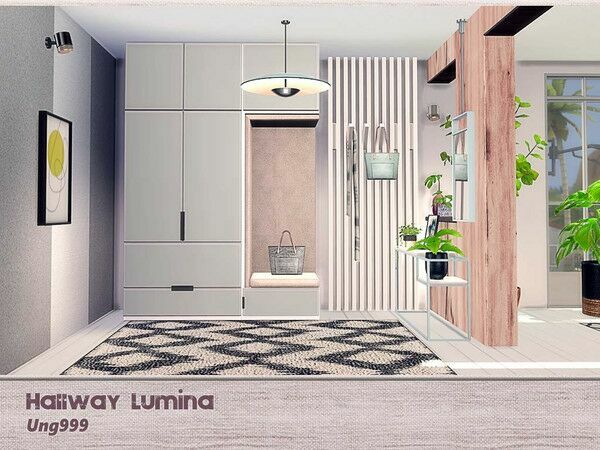 Hallway Lumina By UNG999 Sims 4 CC