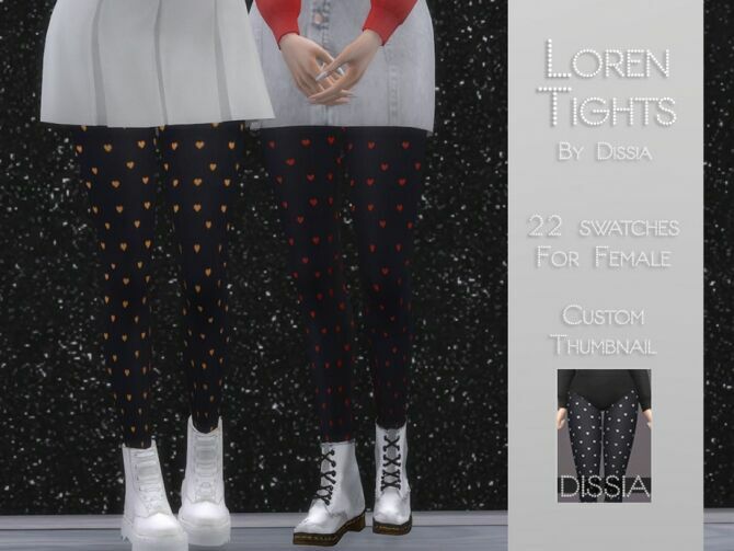 Loren Tights By Dissia Sims 4 CC