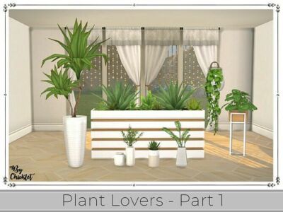 Plant Lover SET (Part 1) By Chicklet Sims 4 CC