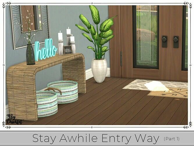 sims 4 cc free download stay awhile entry way part 1 by chicklet by tsr 2