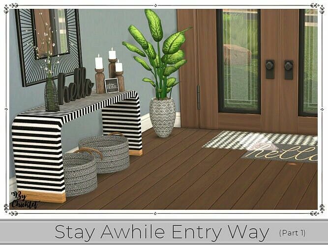 sims 4 cc free download stay awhile entry way part 1 by chicklet by tsr 3