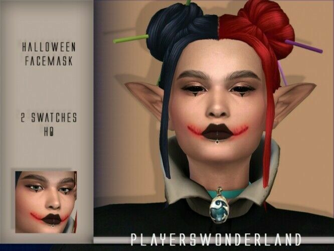 Halloween Mask CC Colaboration Part 3 By Playerswonderland Sims 4 CC