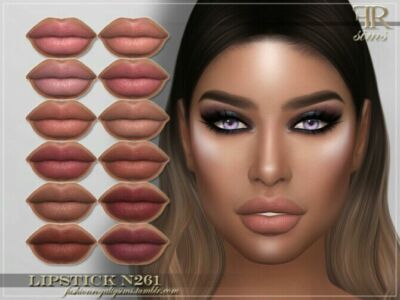 FRS Lipstick N261 By Fashionroyaltysims Sims 4 CC