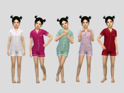Fullbody Sleepwear Girls S By Mclaynesims Sims 4 CC