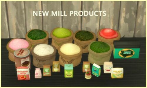 Functional Mill Mochi And Green TEA ADD ON At Icemunmun Sims 4 CC