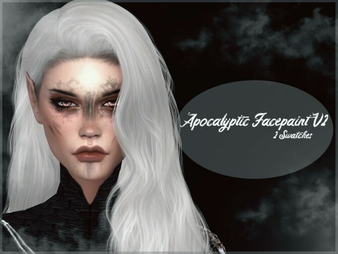 Apocalyptic Facepaint V2 By Reevaly Sims 4 CC