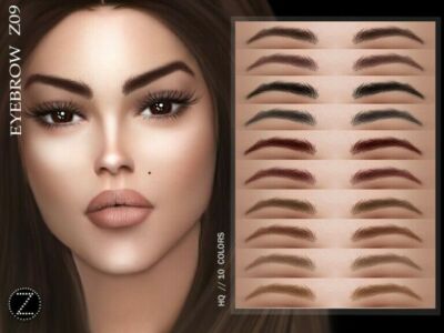 Eyebrow Z09 By Zenx Sims 4 CC