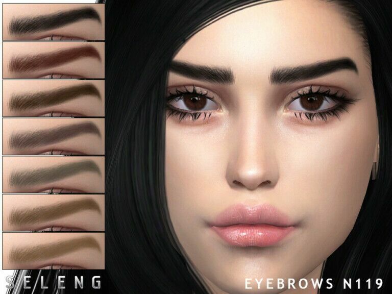 Eyebrows N119 By Seleng Sims 4 CC