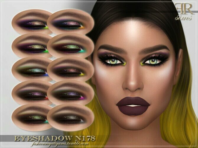 FRS Eyeshadow N178 By Fashionroyaltysims Sims 4 CC