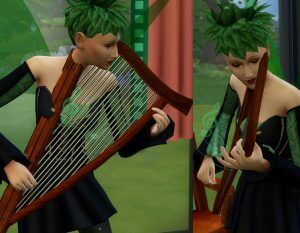 sims 4 cc get free handheld playable harp guitar clone by esmeralda by mod the sims 3