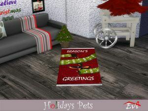 Holidays Pets Rugs By EVI Sims 4 CC