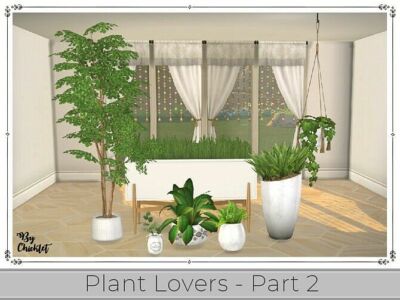 Plant Lover SET (Part 2) By Chicklet Sims 4 CC