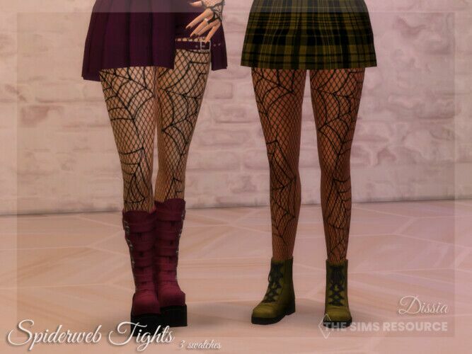 Spiderweb Tights By Dissia Sims 4 CC