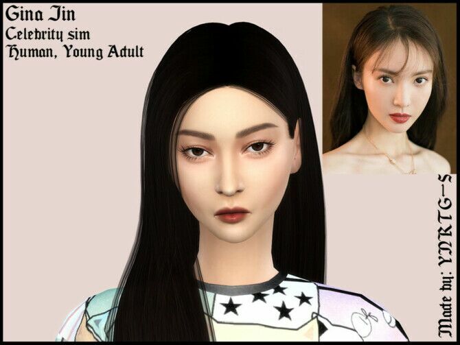 Gina JIN By Ynrtg-S Sims 4 CC