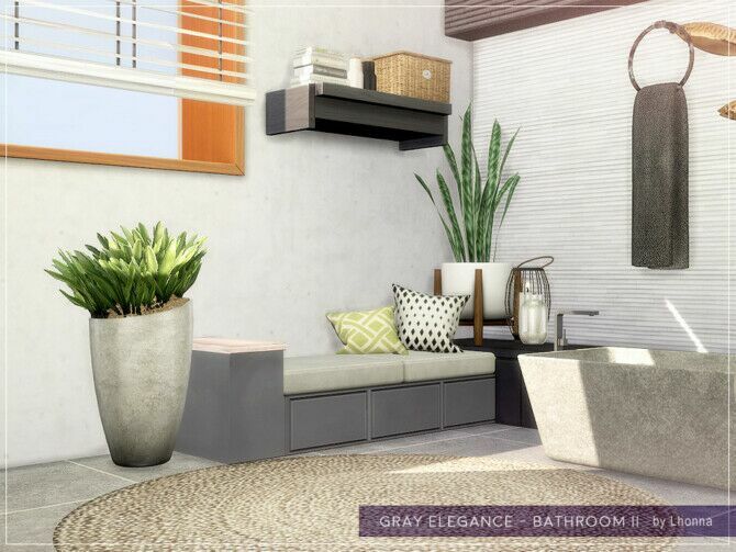 sims 4 cc gray elegance bathroom ii by lhonna 4