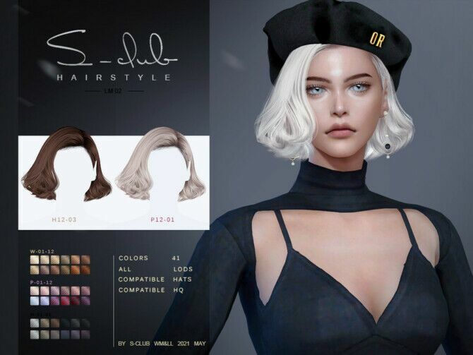 sims 4 cc hair 202102 by s club lw 3