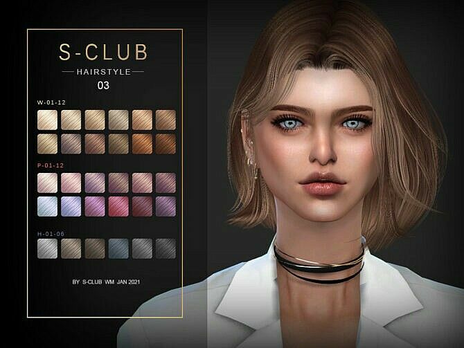 sims 4 cc hair 202103 by s club wm 3