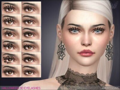 Halloween 3D Eyelashes At Giulietta Sims 4 CC
