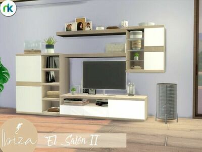 Ibiza TV Units EL Salon II By Nikadema Sims 4 CC