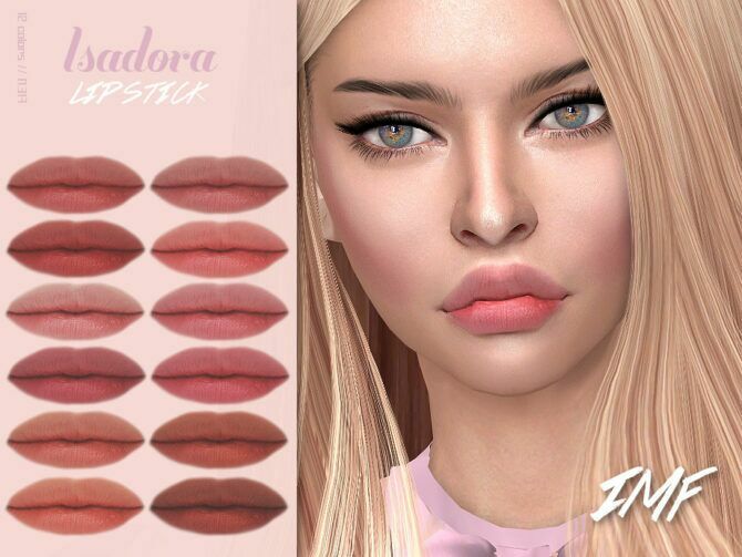 IMF Isadora Lipstick N.317 By Izziemcfire Sims 4 CC