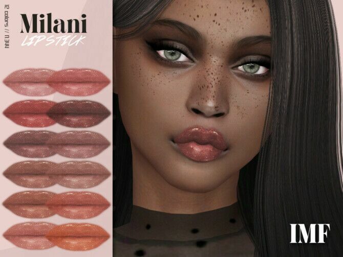 IMF Milani Lipstick N.344 By Izziemcfire Sims 4 CC