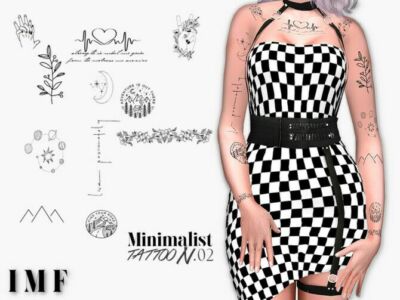 IMF Tattoo Minimalist N.02 By Izziemcfire Sims 4 CC