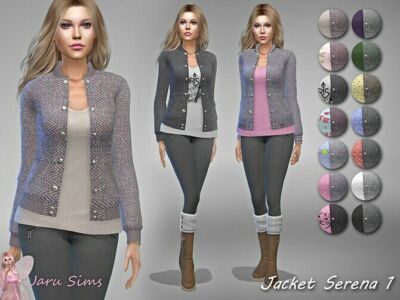 Jacket Serena 1 By Jaru Sims Sims 4 CC