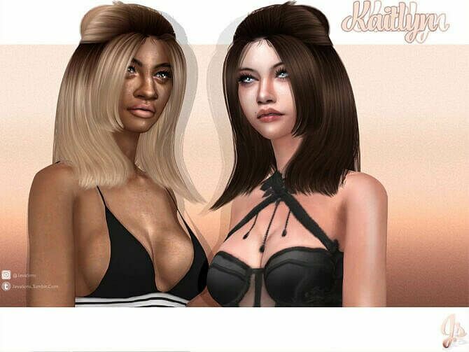 Kaitlyn Hair By Javasims Sims 4 CC