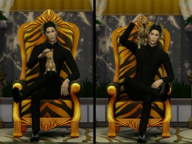 sims 4 cc king pose pack by yanisim 2