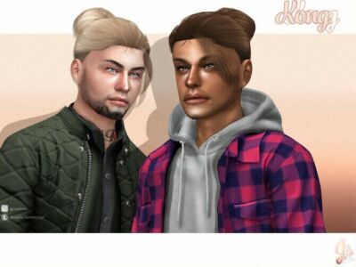 Kong Hairstyle By Javasims Sims 4 CC