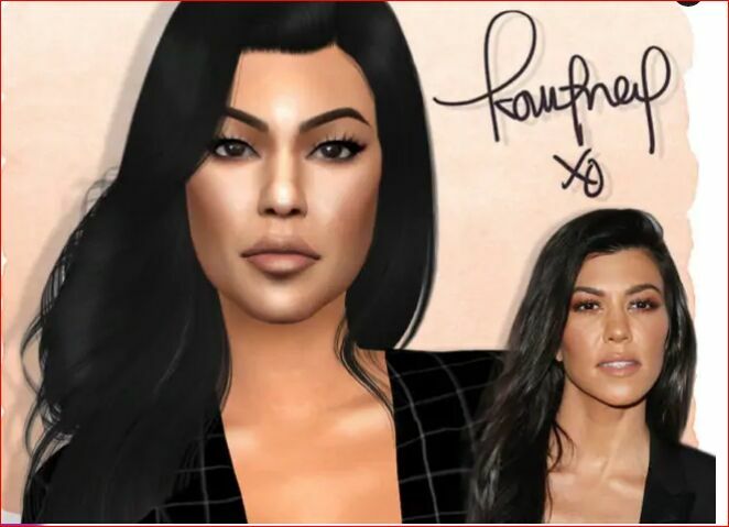 Kourtney Kardashian By Jolea Sims 4 CC