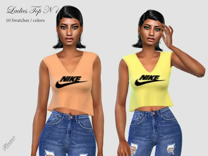 Ladies TOP 121 By Pizazz Sims 4 CC