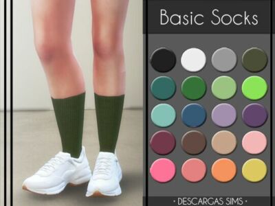Basic Socks By Descargas Sims Sims 4 CC