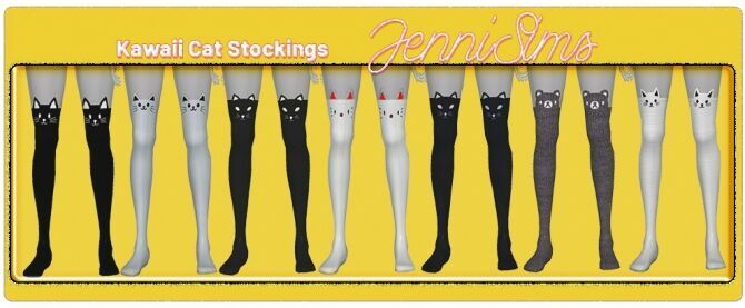 sims 4 cc latest kawaii cat stockings by jenni sims 4