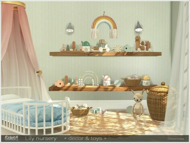 Lily Nursery Decor & Toys By Severinka Sims 4 CC