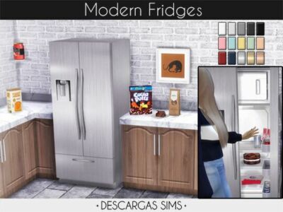 Modern Fridges By Descargas Sims Sims 4 CC