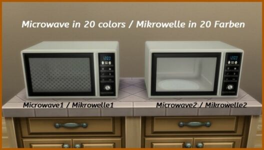 Modern Microwave By Hippy70 Sims 4 CC