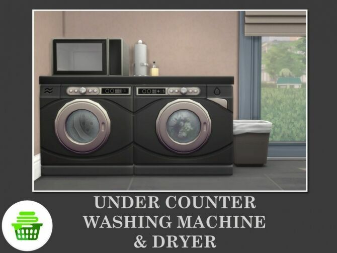 Under Counter Washing Machine & Dryer By Teknikah By Mod The Sims Sims 4 CC