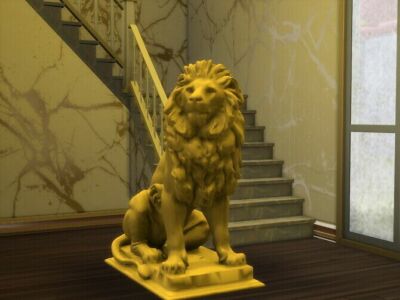 Lion Sculptures At Anna Quinn Stories Sims 4 CC