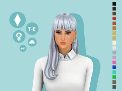 Lisa Hairstyle By Simcelebrity00 Sims 4 CC