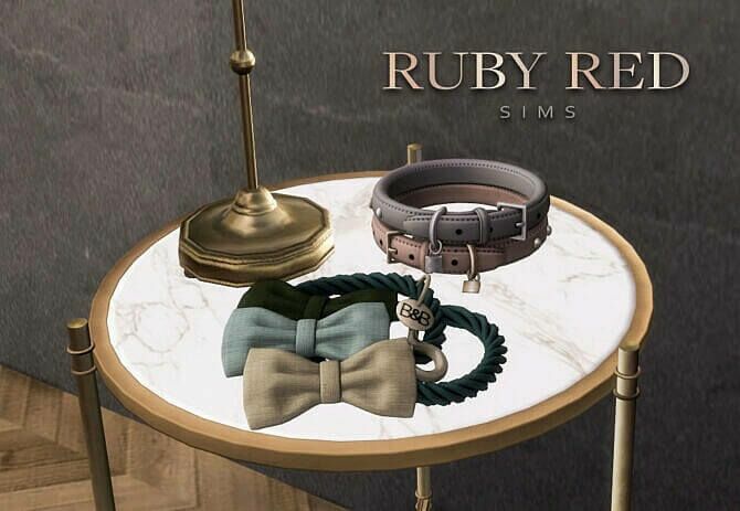 sims 4 cc lord lou antoinette pet bed set at ruby red 2