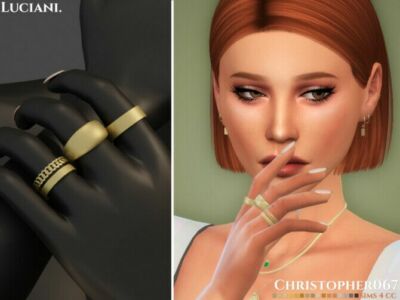 Luciani Rings By Christopher067 Sims 4 CC