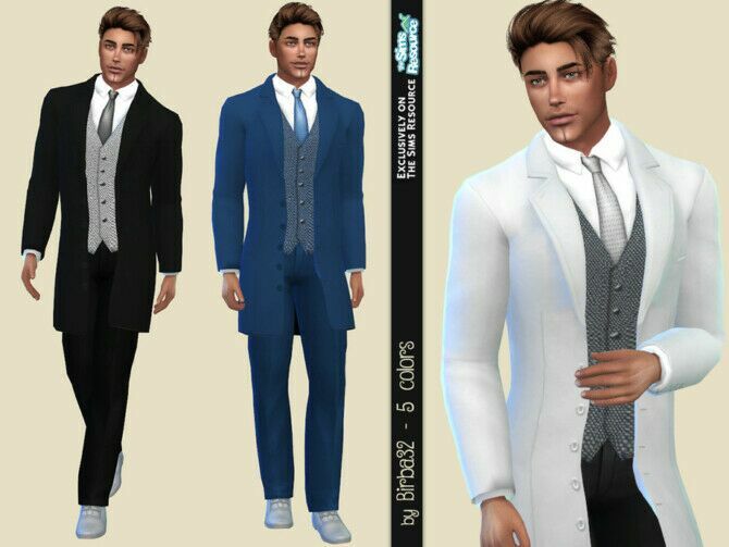 Lukas Wedding Suit By Birba32 Sims 4 CC